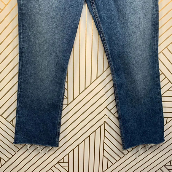 GRLFRND Tatum Crop Flare Jeans in Only Lies Wash - Picture 4 of 11